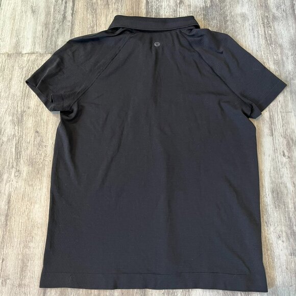 Lululemon Swiftly Tech Short-Sleeve Polo Shirt, Black, Size 10 - Picture 8 of 12